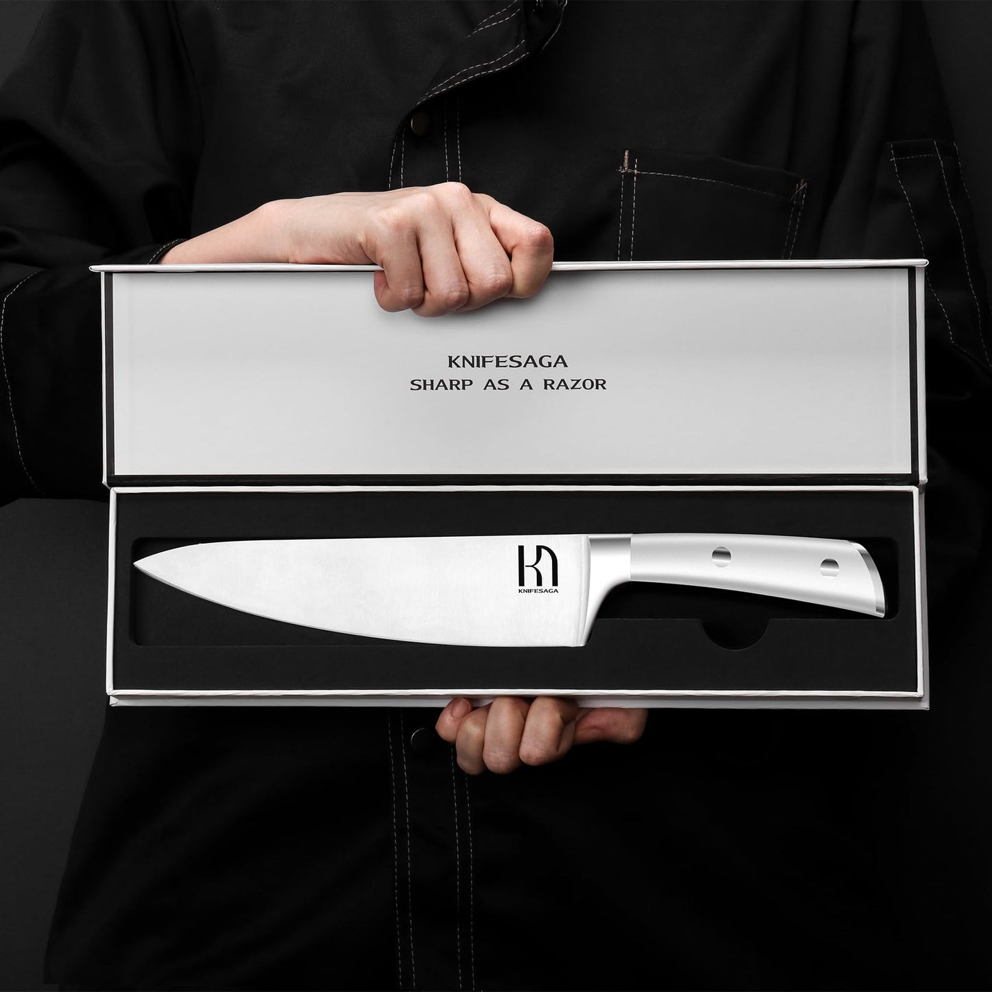 Knifesaga X3 Pro-Chef Knife White