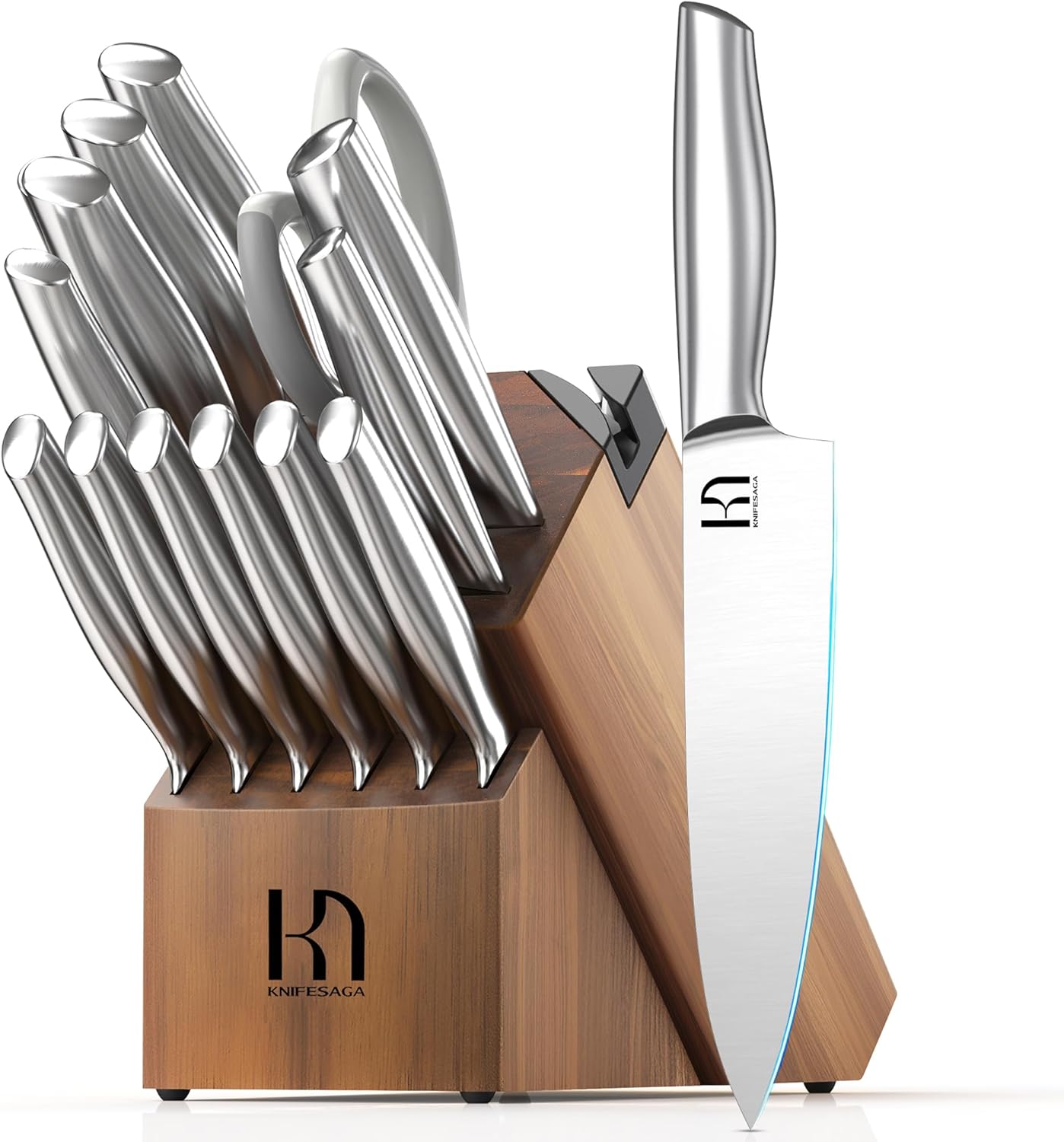 Knifesaga X3 Pro-Knife Set 14Pcs (Silver)