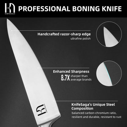 Knifesaga X3 Pro-Chef Knife White