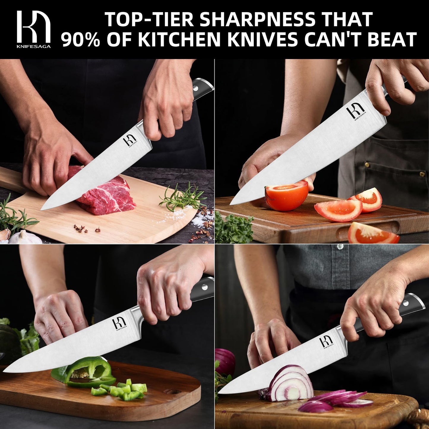 Knifesaga X3 Pro Chef Knife 8 inch