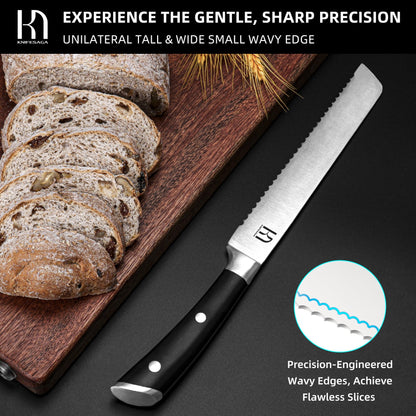 Knifesaga X3 Pro-Bread Knife Black