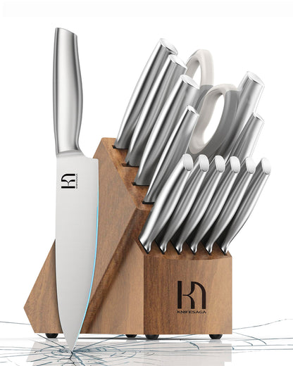 Knifesaga X3 Pro-Knife Set 14Pcs (Silver)