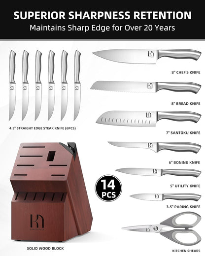 Knifesaga X3S-PRO knife set 14pcs