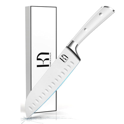 Knifesaga X3 Pro-Santoku Knife (White)